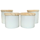 Ver imagem 4 de Kit Higiene Bebê 5 Pçs - Bandeja e Potes - Porcelana Branca