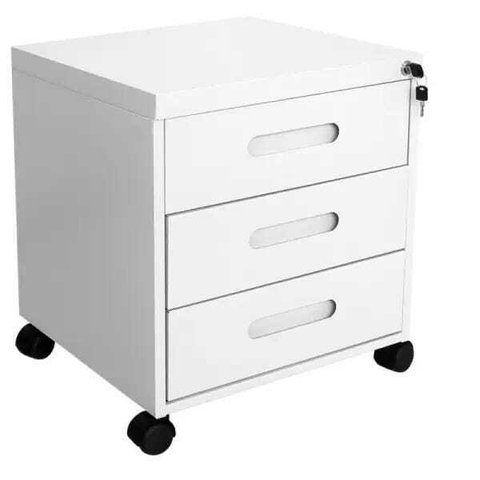 Gaveteiro Volante 3 Gavetas Branco - Ultra Móveis