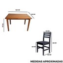 Ver imagem 6 de Conjunto Fixo Floresta Mesa 120x80 com 4 Cadeiras Estofadas Cor:mel