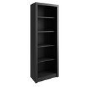 Ver imagem 4 de Estante para Livros ou Escritório 60cm 4 Prateleiras Preto Me4104 Tecno Mobili