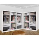 Ver imagem 4 de Closet Casal sem Portas 2 Módulos 6 Gavetas França -Mt- Rei de Casa Branco