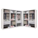 Ver imagem 1 de Closet Casal sem Portas 2 Módulos 6 Gavetas França -Mt- Rei de Casa Branco
