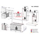 Ver imagem 5 de Quarto Infantil com Berço-Cômoda e Colchão Incluso Olívia Multimóveis Branco