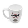 CANECA FONDUE AMOR É TUDO - 150ML + GARFO + VELA - 10