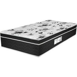 Colchão Solteiro Probel 30x88x188cm Born Black - - Branco / Black - 1 Colchão Solteiro Probel 30x88x188cm Born Black - - Branco / Black - 1