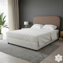 Ver imagem 3 de Cabeceira de Cama Box Casal 140cm Orgânica Bege Escuro - Veludo