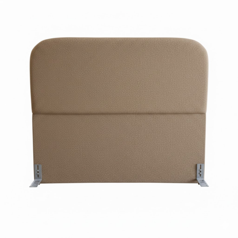 Cabeceira de Cama Box Casal 140cm Orgânica Bege Escuro - Veludo