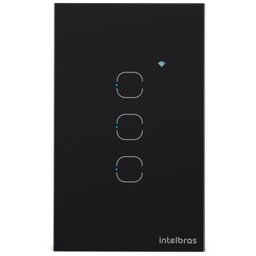 Interruptor Smart Wi-Fi Touch 3 Teclas EWS 1003 Preto Intelbras - 1