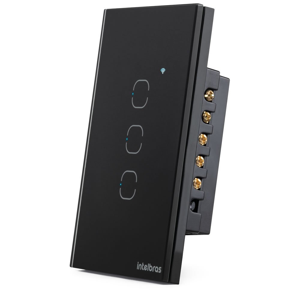 Interruptor Smart Wi-Fi Touch 3 Teclas EWS 1003 Preto Intelbras - 5