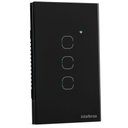 Ver imagem 2 de Interruptor Smart Wi-fi Touch 3 Teclas Ews 1003 Preto Intelbras