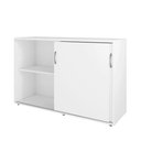 Ver imagem 6 de Armário Escritório 120cm 2 Portas de Correr e Prateleiras F5 Cor:branco