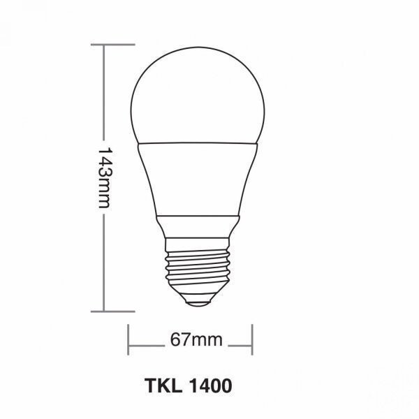 Lâmpada LED 14W Taschibra TKL 90 Luz Branca 6500K - 2