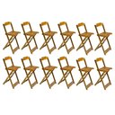 Ver imagem 4 de Kit 6 Jogos De Mesa Bistrô De Madeira Com 2 Cadeiras Dobravel Mel - Amarelo