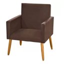 Ver imagem 1 de Poltrona Anitta Suede Marrom