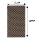 Ver imagem 3 de Tapete Jacquard Sala Antideslizante Casablanca 1,32x1,00 Metros Vermelho Casa Dona