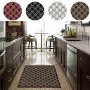 Ver imagem 4 de Tapete Jacquard Sala Antideslizante Casablanca 1,32x1,00 Metros Vermelho Casa Dona