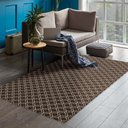 Ver imagem 2 de Tapete Jacquard Sala Antideslizante Casablanca 1,32x1,00 Metros Vermelho Casa Dona