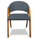 Ver imagem 6 de Cadeira Sala de Jantar em Madeira Yara Suede Azul Marinho D03 - D’Rossi