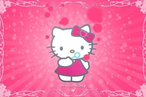 Aplique em mdf - Hello Kitty 5 cm