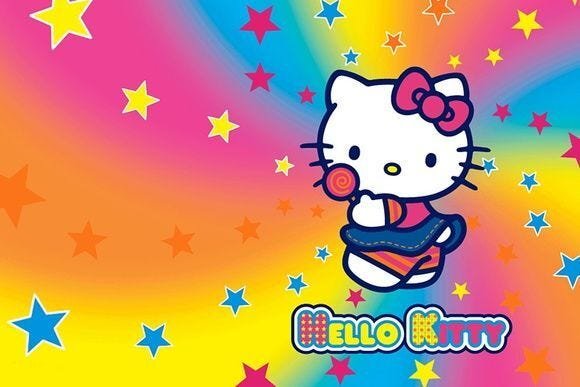 Aplique em mdf - Hello Kitty 5 cm