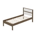 Ver imagem 2 de Cama de Solteiro Madeira Cm8004 Nogal-branco - Tecno Mobili
