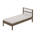 Ver imagem 1 de Cama de Solteiro Madeira Cm8004 Nogal-branco - Tecno Mobili