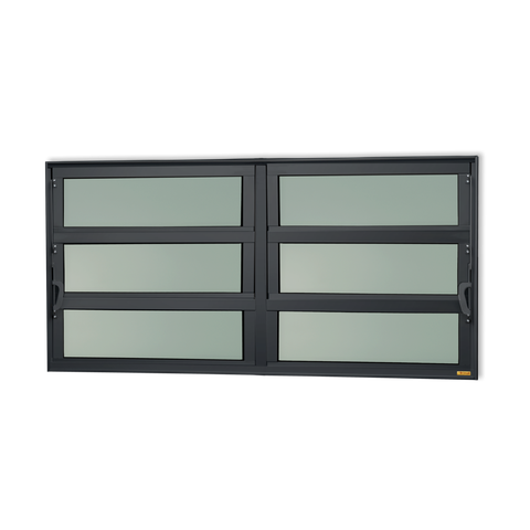 Basculante Alumínio 2 Seções 60 x 150 Elite V.Boreal Preto Brimak