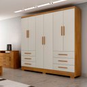 Ver imagem 1 de Guarda-roupa Encant 6 Portas e 6 Gavetas com 6 Pés