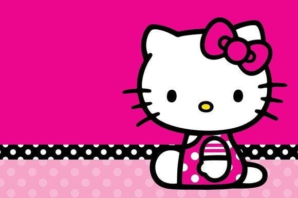 Aplique em mdf - Hello Kitty 5 cm