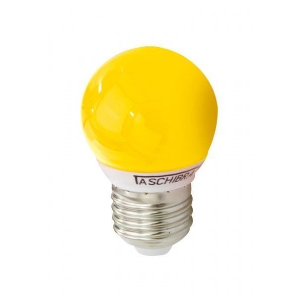 Lâmpada LED Bolinha Taschibra 1W 127v Luz Amarela