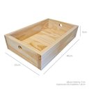 Ver imagem 3 de Kit 5 Caixas de Madeira G 9A X 25L X 40C em Pinus Natural