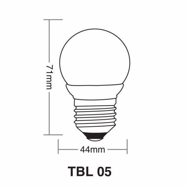 Lâmpada LED Bolinha Taschibra 1W 220V - 2