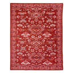 Tapete Sala Classico Oriental 200x300 Cm Tipo Belga Vermelho - 2
