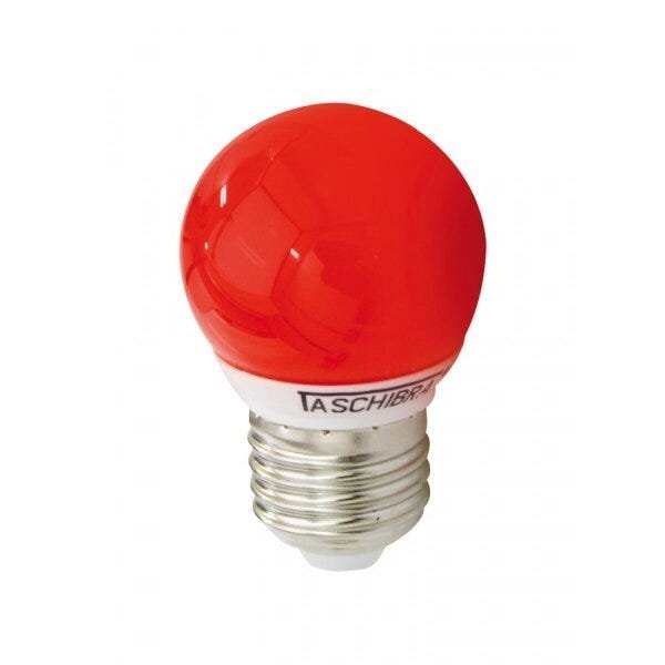 Lâmpada LED Bolinha Taschibra 1W 127v Luz Vermelha - 1