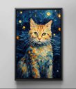 Ver imagem 3 de Quadro Decorativo Abstrato Canvas Filete Animais Gato Pet Shop Salas Gg
