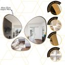 Ver imagem 4 de Conjunto 3 Espelhos Orgânicos em Borda de Madeira Natural