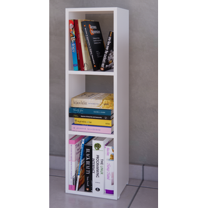 Estante de Livros Nicho Colmeia Triplo Branco Decorativo