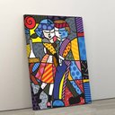 Ver imagem 2 de Quadro Romero Britto Cheek To Cheek 60x90cm Releitura