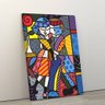 Quadro Romero Britto Cheek To Cheek 60x90cm Releitura - 2