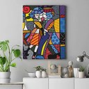 Ver imagem 3 de Quadro Romero Britto Cheek To Cheek 60x90cm Releitura