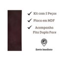 Ver imagem 3 de Cabeceira Modulada Solteiro 5 Placas Suede 20x60cm Veludo:marrom