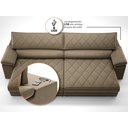 Ver imagem 7 de Sofá de Duplo Molejo com Carregador Usb, Retrátil e Reclinável Valencia 2,90m Veludocristal