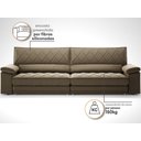 Ver imagem 4 de Sofá de Duplo Molejo com Carregador Usb, Retrátil e Reclinável Valencia 2,90m Veludocristal