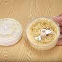 Ver imagem 5 de Mini Processador Triturador Alimento Manual 2 Laminas Branco