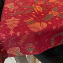 Ver imagem 2 de Toalha de Mesa Retangular em Jacquard Luxo Sinos de Natal - 2,20M x 1,40M