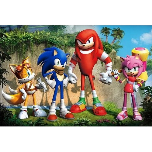 Festa Sonic - Enfeite de Mesa Porta Balão Sonic Tails Amarelo