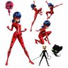 Display Mdf Ladybug Miraculous 1Totem chão e 6 Displays 22cm - 1