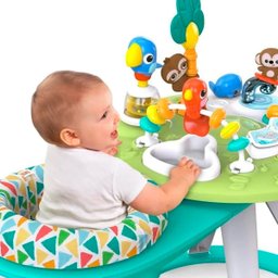 Jumper Bebê de Atividades 2 em 1 com Giro 360º Musícas e Luzes Around We Go Bright Starts - Verde - 7