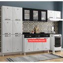 Ver imagem 3 de Cozinha de Aço Compacta Clara Multimóveis 3 Peças CR6153 Branco/Preto