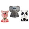 Kit Com 5 Brinquedos De Vinil Para Bebê Maralex - Porco, Elefante, Cachorro, Carro e Panda - 2
